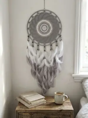 Šedý Lapač zlých snů Ochránce snění 35 x 95 cm