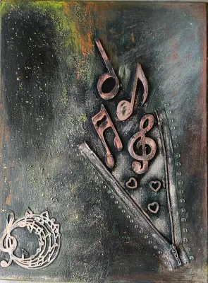  Symfonie skrytých citů  RUČNĚ VYROBENÝ OBRAZ