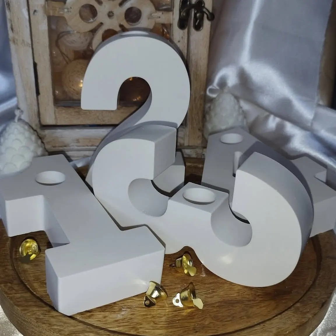 🕯️ Adventní svícny z číslic